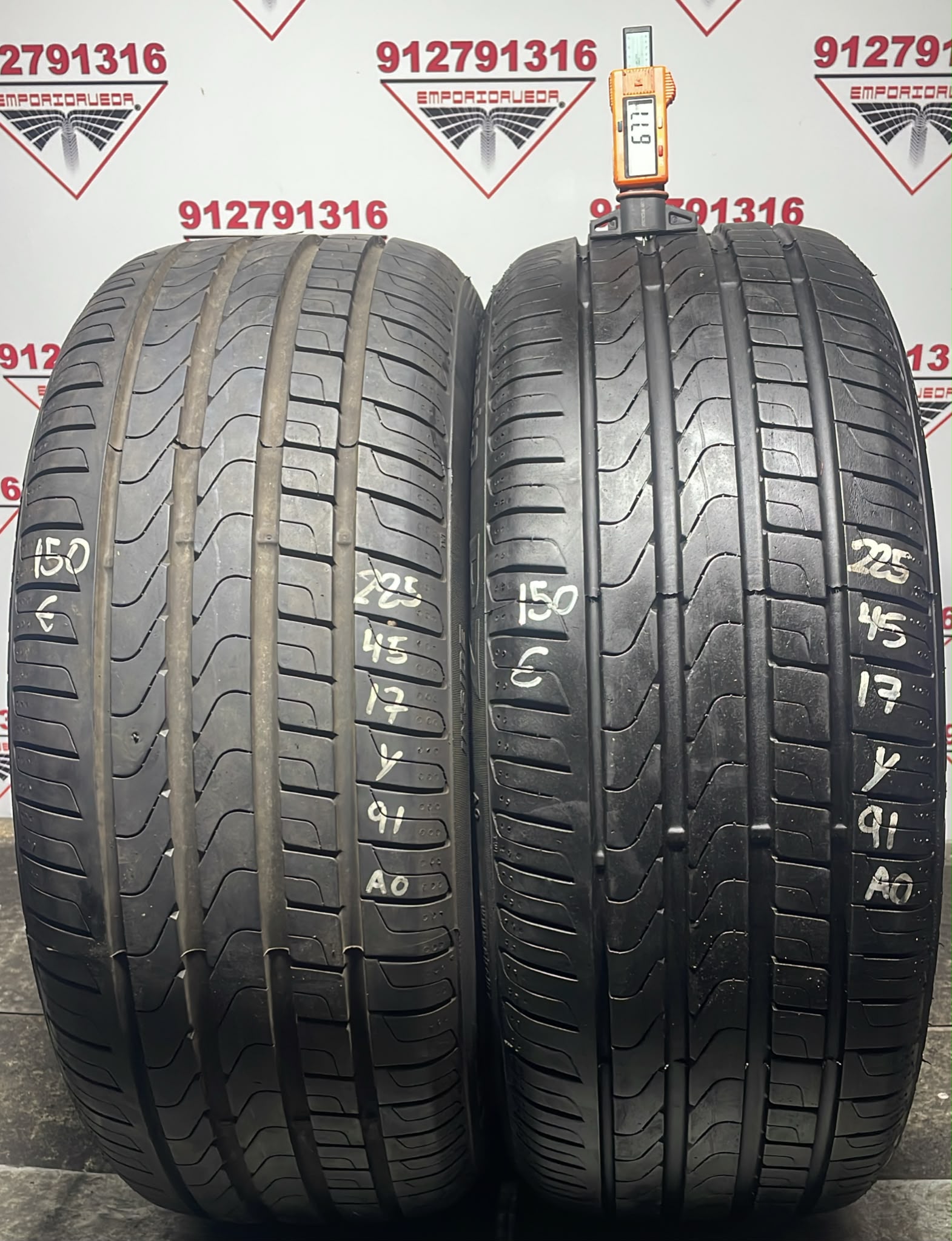 PIRELLI CINTURATO P7 USADO  225/45 R17 91 Y